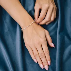Opal, Miyuki - bransoletka kobieca na sznurku na kreatywność, harmonię, miłość - Pragnienie Miłości